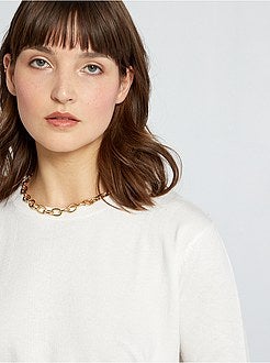 Effen trui van fijn tricot - Kiabi