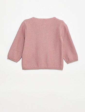 Effen vest van dun gebreid tricot