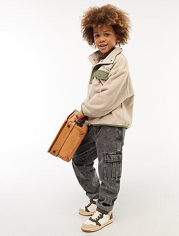 Elastische broek met zakken