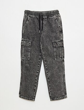 Elastische broek met zakken