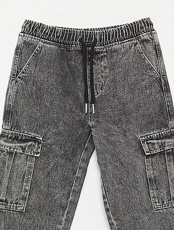 Elastische broek met zakken