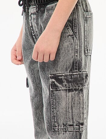 Elastische broek met zakken