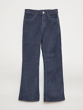 Flared broek van fluweel