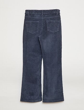 Flared broek van fluweel