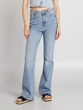 Flared/bootcut jeans met hoge taille