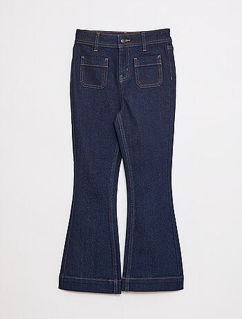 Flared/bootcut jeans met opgestikte zakken