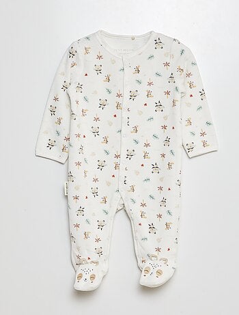 Fleece pyjama/slaappakje met voetjes