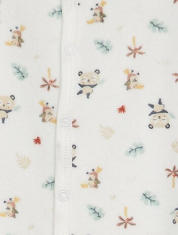 Fleece pyjama/slaappakje met voetjes