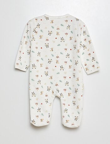 Fleece pyjama/slaappakje met voetjes