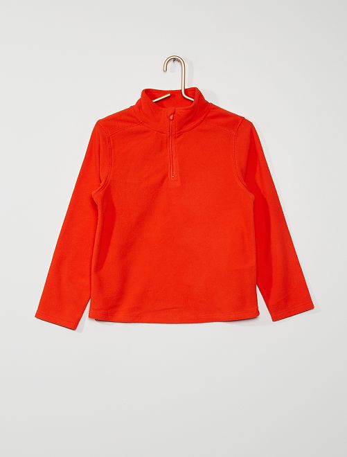 Fleece sweater 'Ecodesign'                                                                             rood 
