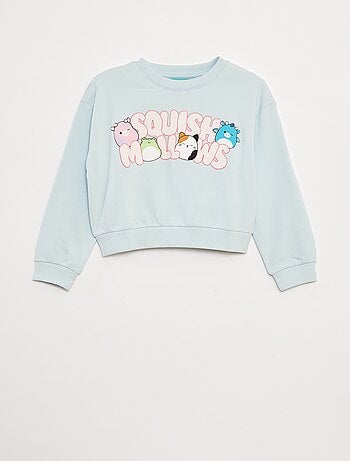 Fleece sweater met 'squishmallows'-print