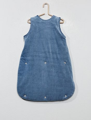 Fluwelen babyslaapzak met afneembare mouwen - Kiabi