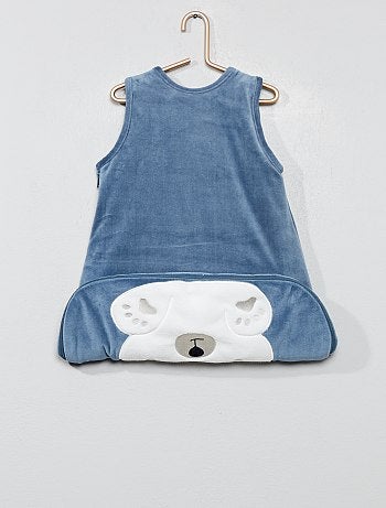 Fluwelen babyslaapzak met afneembare mouwen - Kiabi
