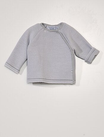 Gebreid vest - La Manufacture de Layette - Made in France