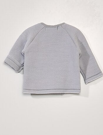 Gebreid vest - La Manufacture de Layette - Made in France