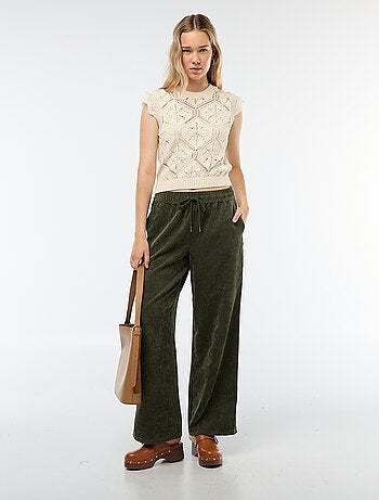 Gehaakte trui zonder mouwen