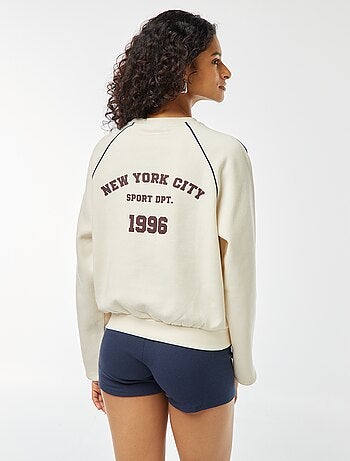 Gemêleerde sweater in sportwearstijl