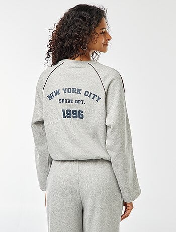 Gemêleerde sweater in sportwearstijl