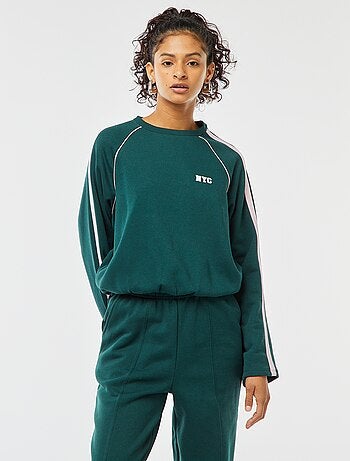 Gemêleerde sweater in sportwearstijl