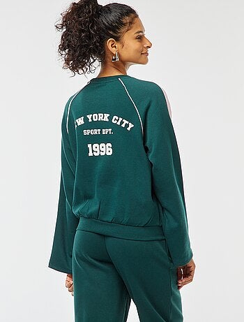 Gemêleerde sweater in sportwearstijl