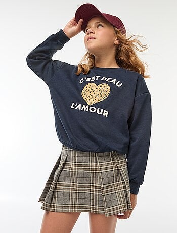 Geruite skort