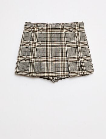 Geruite skort