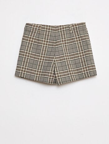 Geruite skort