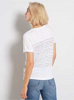 Gestreept T-shirt 'Longboard Stories' - Kiabi