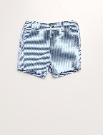 Gestreepte linnen short