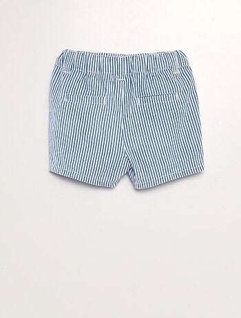 Gestreepte linnen short