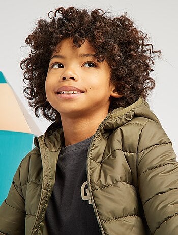 Gewatteerd donsjack met capuchon