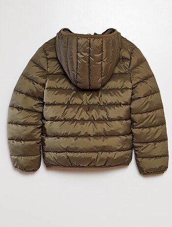 Gewatteerd donsjack met capuchon