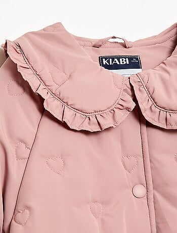 Gewatteerde jas met puntkraag