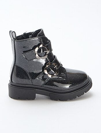 Gladde boots met pailletten