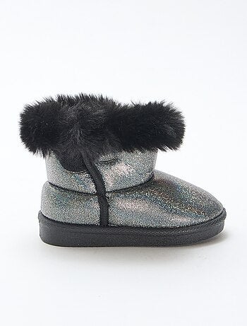 Glanzende gevoerde boots