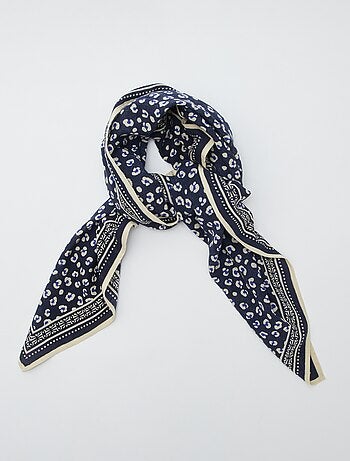 Grote foulard met print