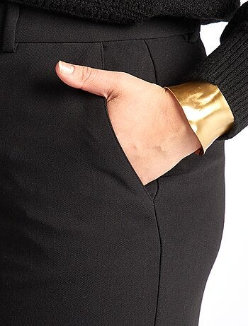 Halflange rok met split