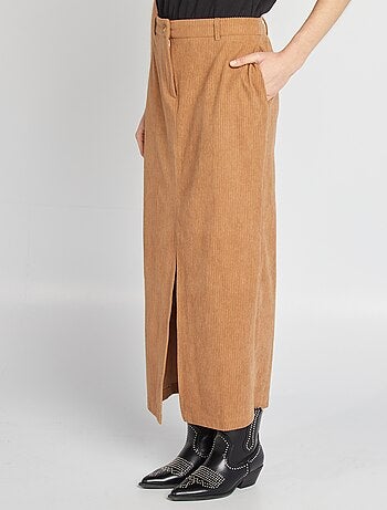 Halflange rok van corduroy
