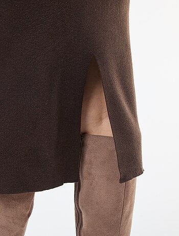 Halflange rok van ottoman-stof