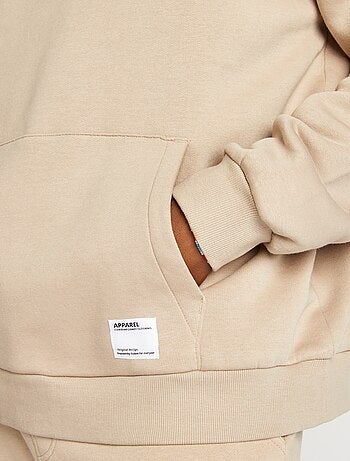 Hoodie van joggingstof