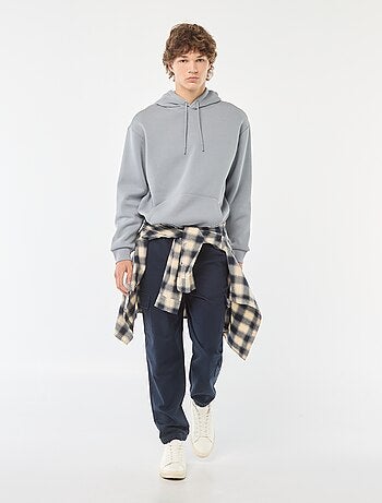 Hoodie van joggingstof