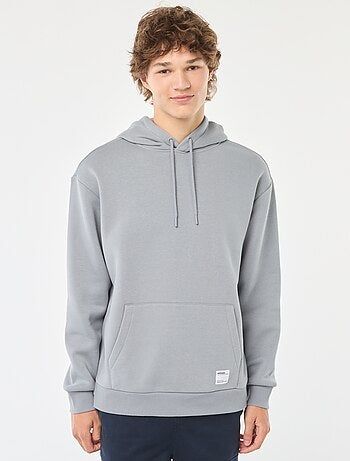 Hoodie van joggingstof