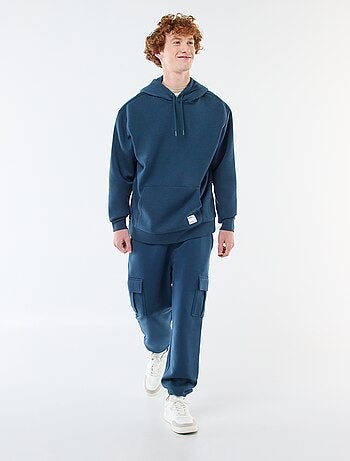 Hoodie van joggingstof