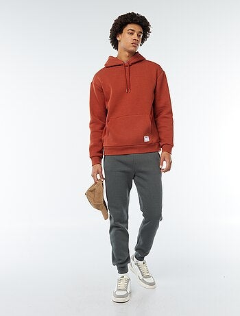 Hoodie van joggingstof