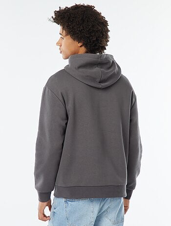 Hoodie van joggingstof