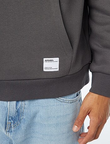 Hoodie van joggingstof