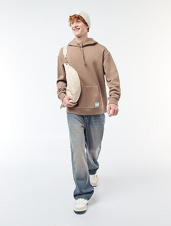Hoodie van joggingstof