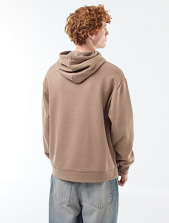 Hoodie van joggingstof