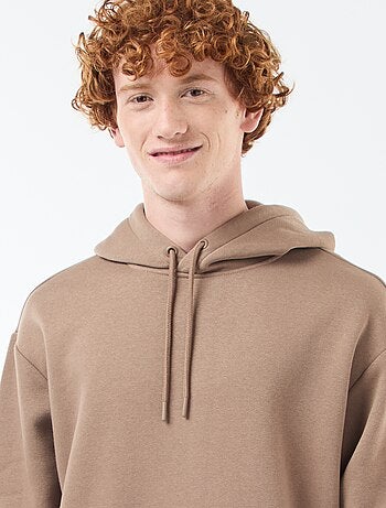 Hoodie van joggingstof