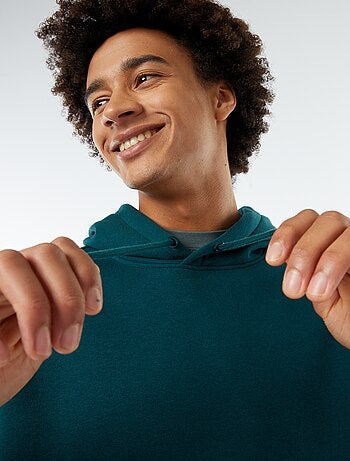 Hoodie van joggingstof